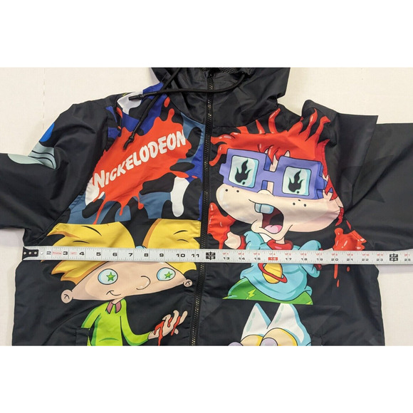 Members Only Nickelodeon Jacket Size M Rugrats Spongebob Hey Arnold Squidward - Picture 7 of 10